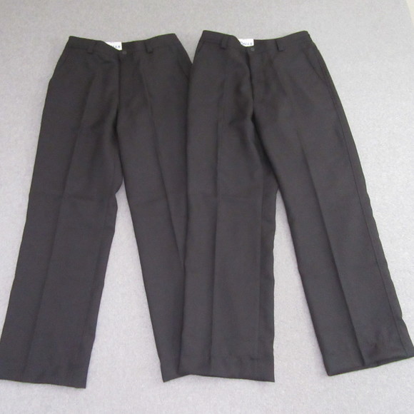 Galls Womens Twill Work Wear Pants 6 Black TR606 Flat Front 2 Lot - Picture 1 of 10